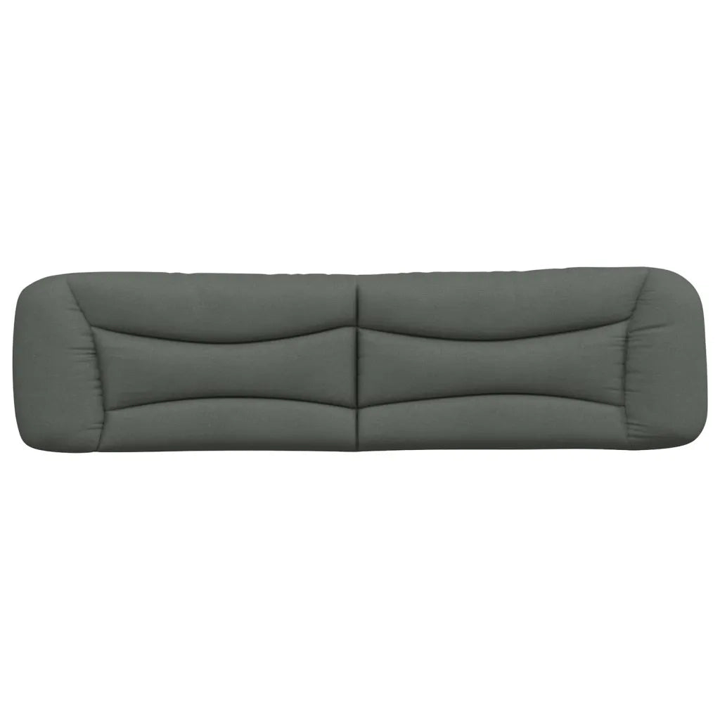 Cuscino Testiera Hvar Grigio Scuro 200 cm in Tessuto 374617