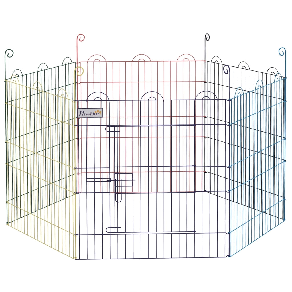 Cancellino per Cani 6 Pannelli ¨C Minimal ¨C Multicolore 120x60 cm