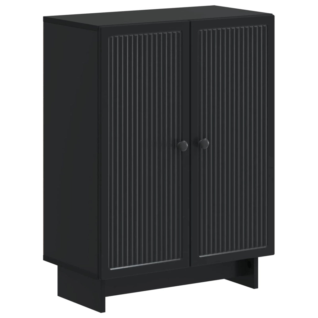 Set di armadietti da bagno in 3 pezzi EDE Nero 3417415