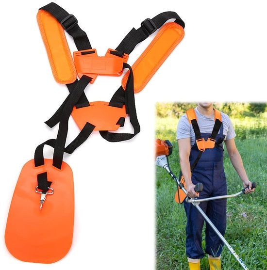 Cinturino di confort per tagliaerba - Orange - Reduci la fatica - Cinturino per tagliaerba - Ergonomico per una esperienza di giardinaggio comoda - Cinturino per tagliaerba con colore arancione - Riduce la fatica - Cinturino per tagliaerba