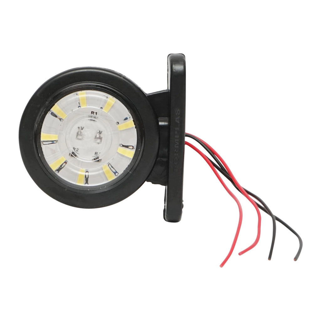 Lampada di posizione con LED, 12-24V, rosso-bianco, Breckner Germany