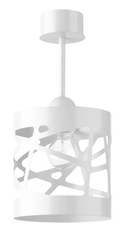 Plafoniera moderna bianca rotonda 17,5cm E27 Sigma Frez