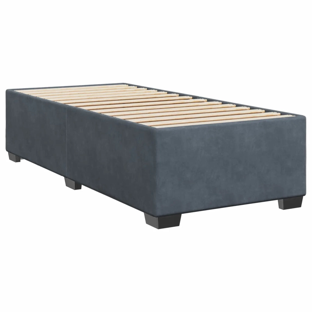 Letto box spring con materasso Grigio Scuro 100 x 200 cm 3450663