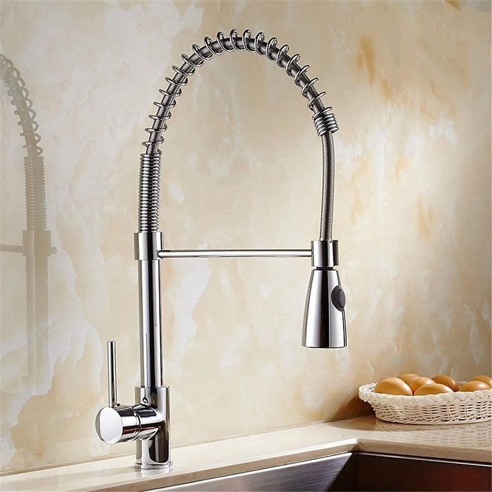 Miscelatore cucina rubinetto con doccetta canna alta isola cucina 87464