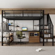Letto a castello - Xylo - 120x200 cm ferro nero con USB