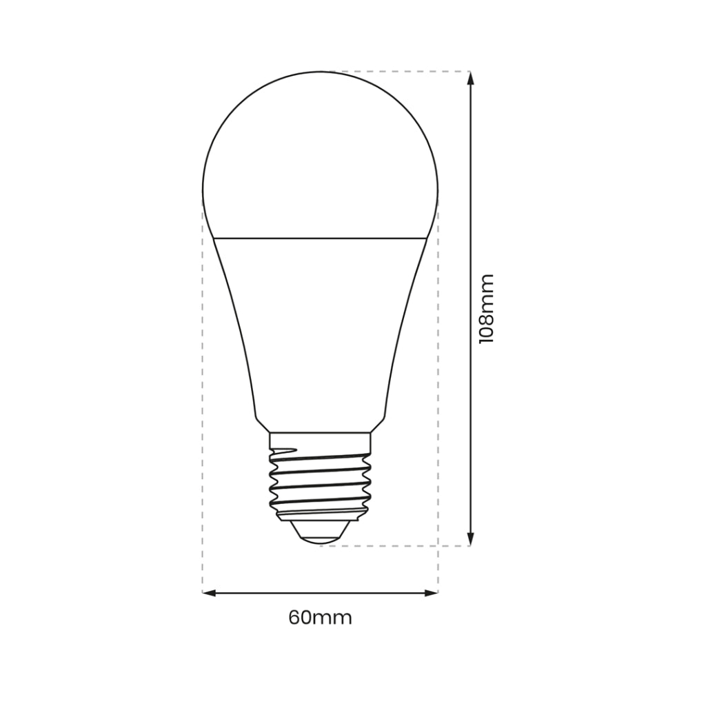 Lampadina LED 9W E27 dimmer 3 livelli 4000K Eko-Light
