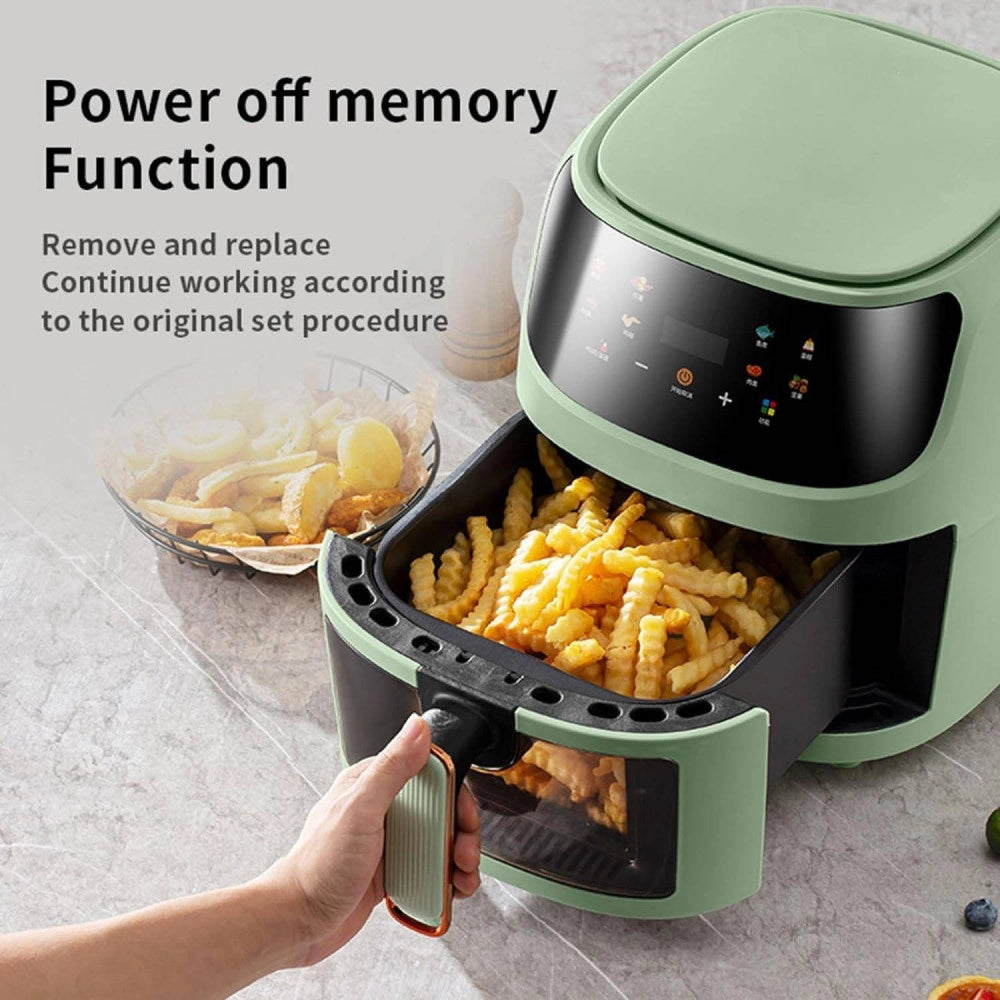 Trade Shop - Miglior Friggitrice Ad Aria Da 8 Lt 1350w Display Control Smart Forno Visibile -