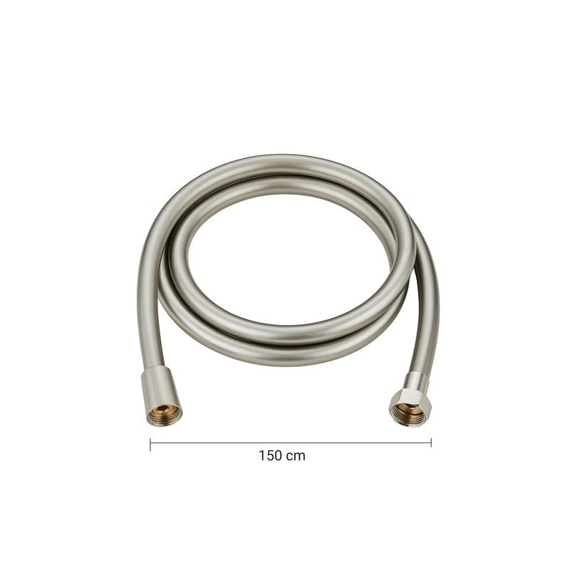 Set doccia tondo Ø25 cm High Pro Plus spazzolato