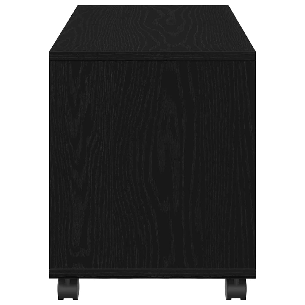 Tavolino-Tavolino da soggiorno-Tavolo Rovere Nero 72 x 33 x 42,5 cm Legno multistrato