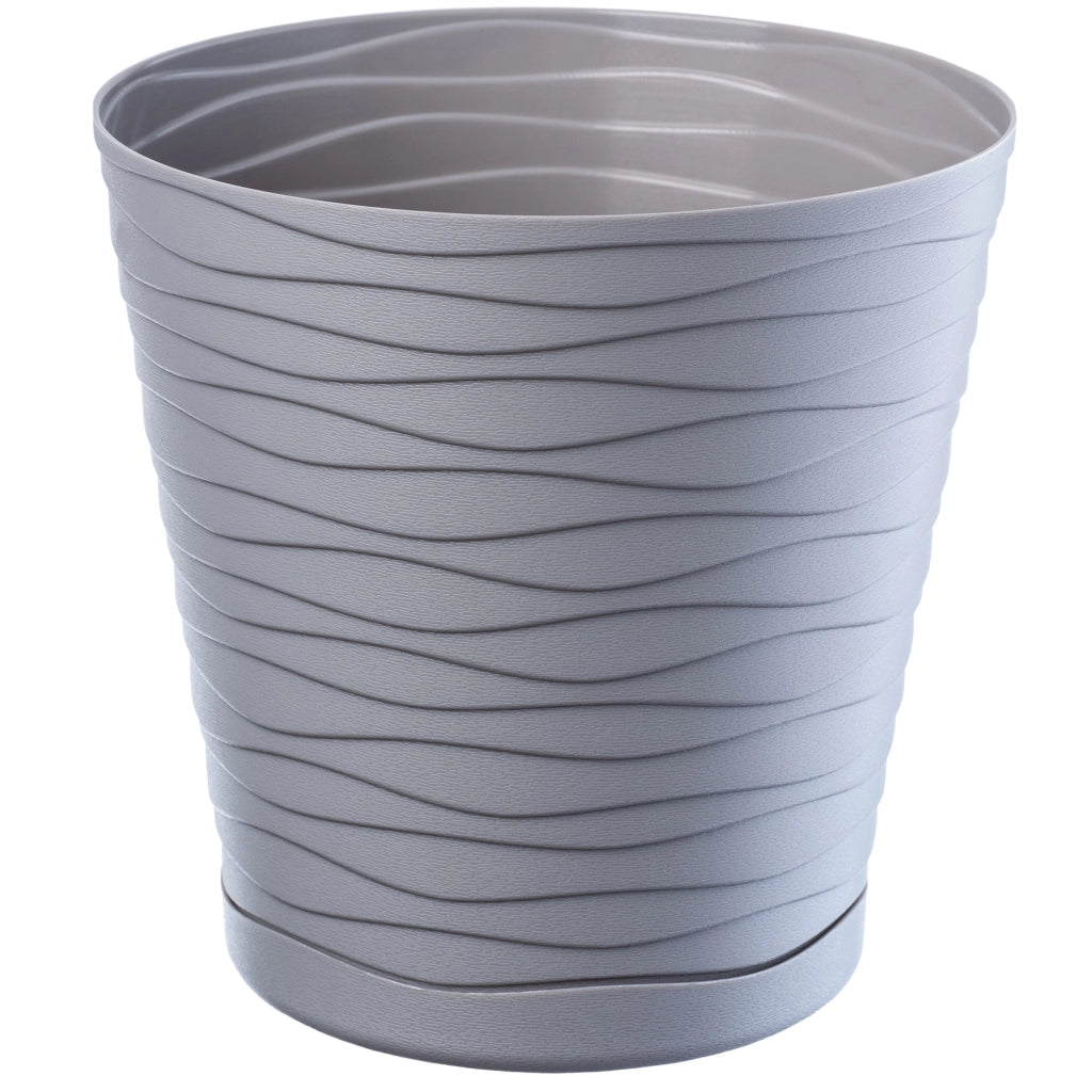 Vaso da fiori KADAX da 11 cm, coprivaso in plastica con supporto.