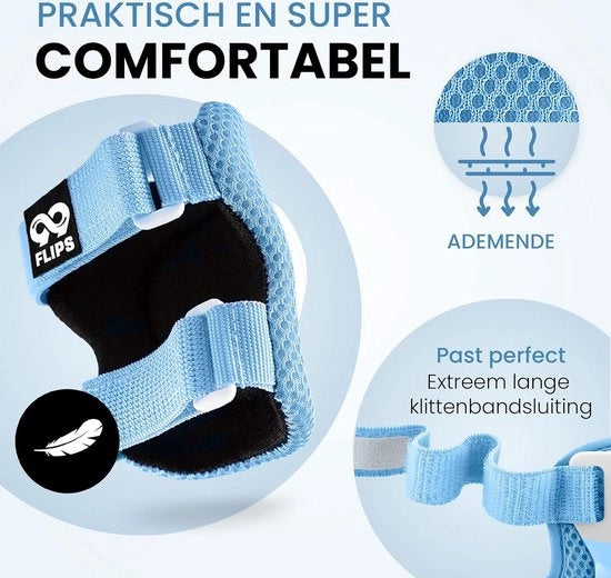 Accessori di protezione per gli inlineskater; set di 6 protezioni per bambini