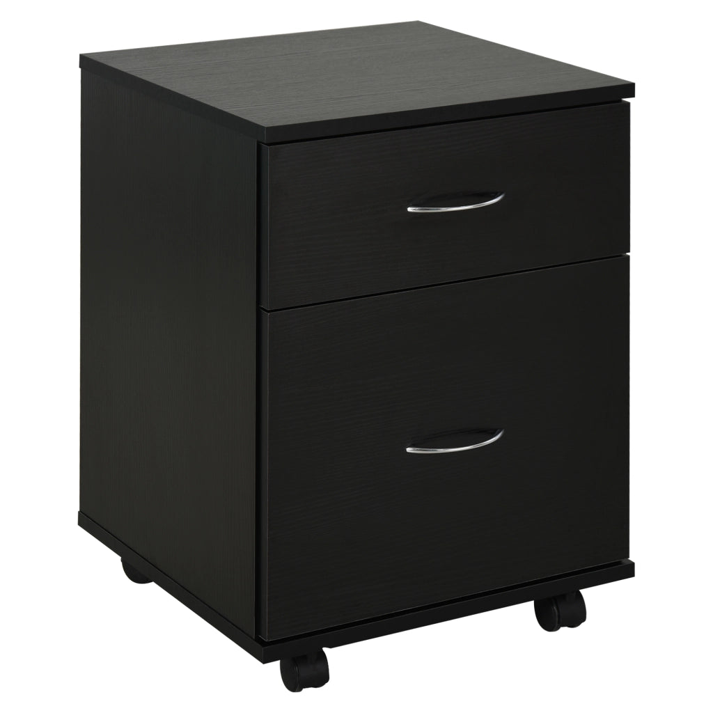 Cassettiera con Ruote ¨C zephmum ¨C Legno Nero 60x40x80