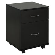 Cassettiera con Ruote ¨C zephmum ¨C Legno Nero 60x40x80