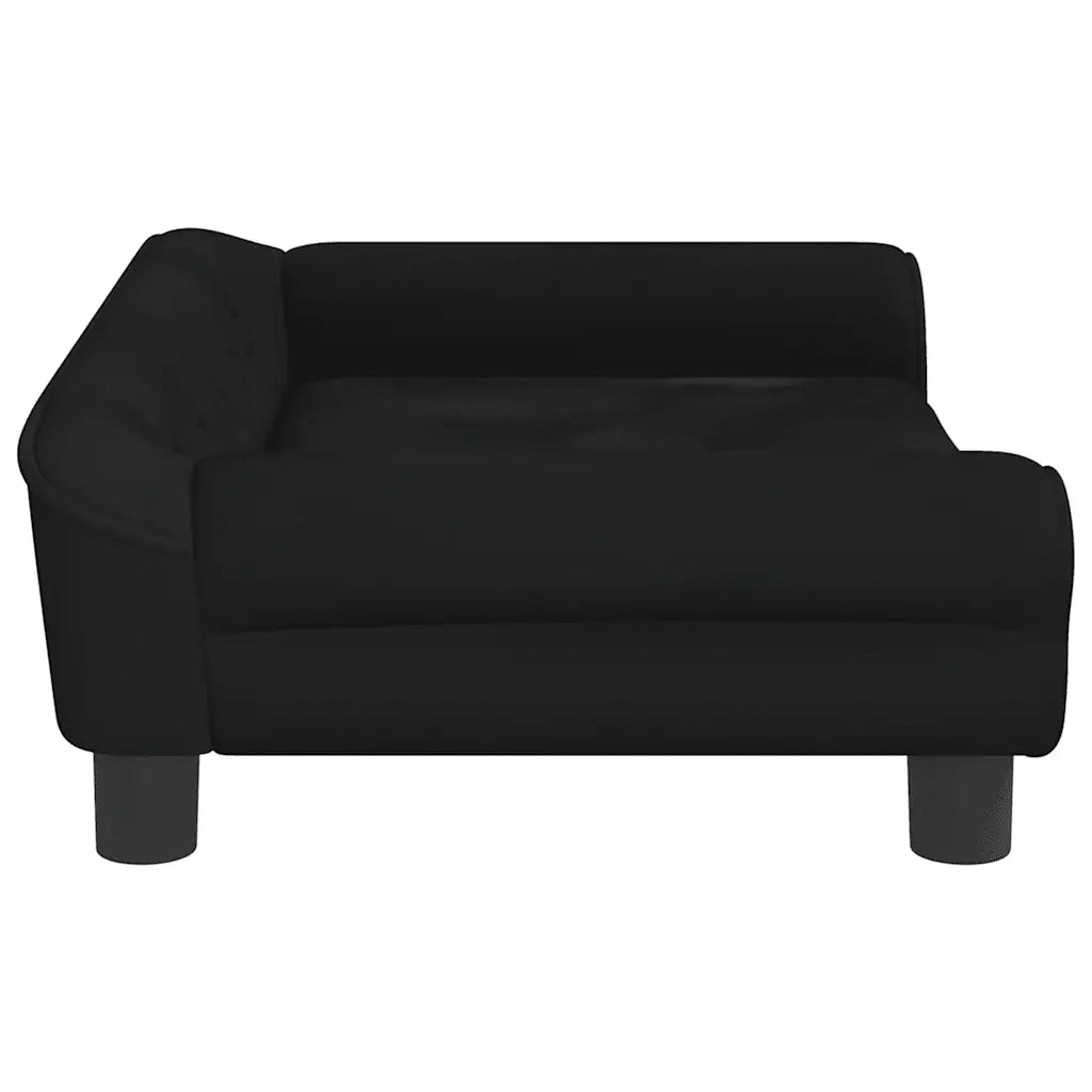 Divano per Bambini Nero 70x45x26 cm in Velluto 3196404