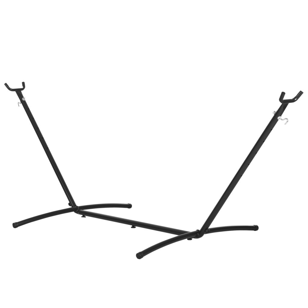 Supporto per amaca in metallo ¨C Zephmum ¨C Nero, regolabile in altezza, 280x117x110 cm