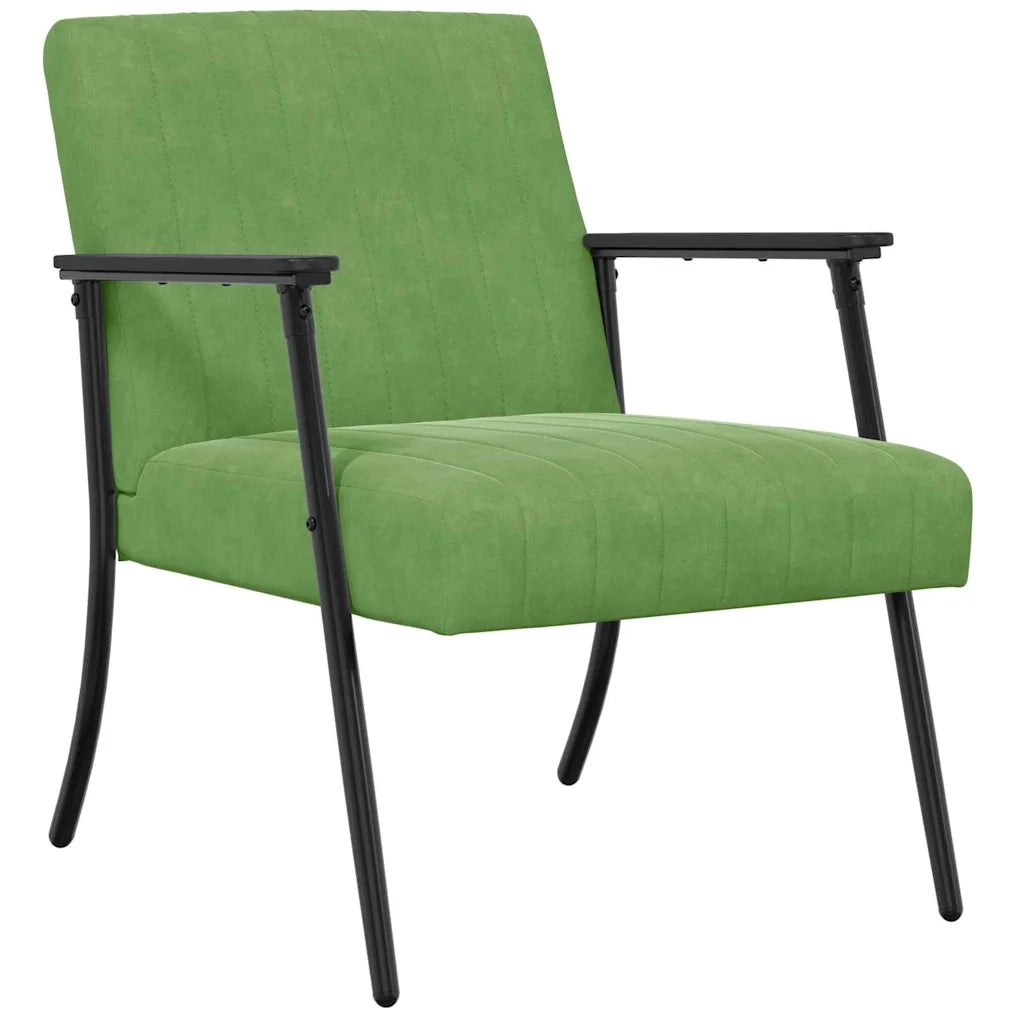 poltrona Verde chiaro 59 x 75 x 78 cm Velluto 42017682