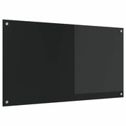 Rivestimento da Cucina-Paraschizzi per Cucina Nero 110 x 60 x 0,6 cm vetro temperato