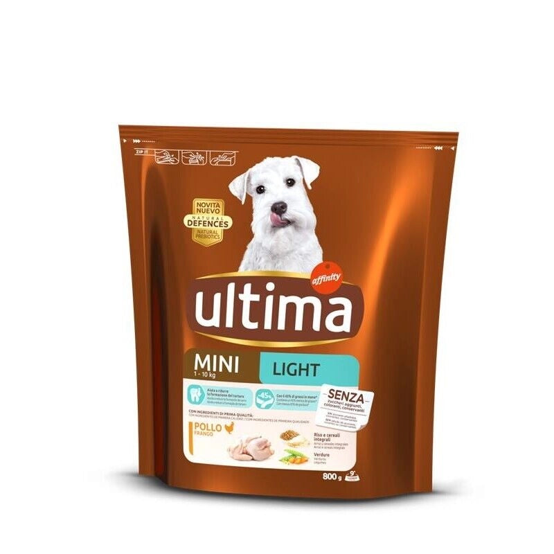 ULTIMA DOG CROCCANTINI CANE 800 GRAMMI MINI LIGHT POLLO
