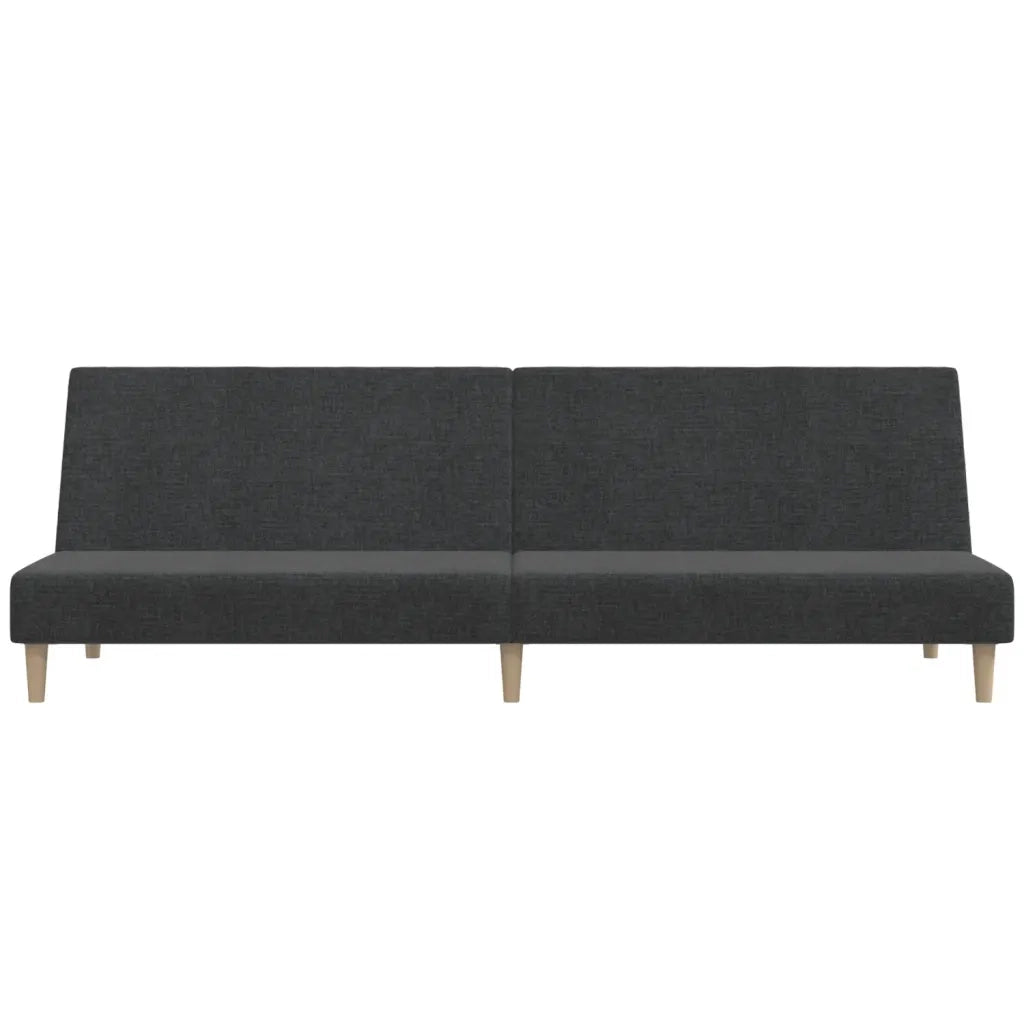 Divano letto | Sof¨¤ letto | Letto singolo a 2 Posti Grigio Scuro in Tessuto