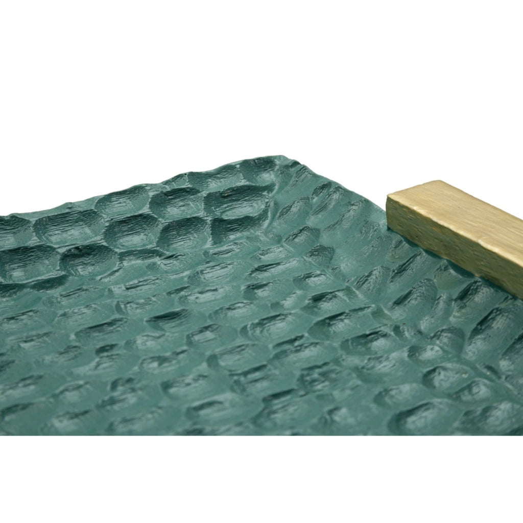 Vassoio VKH724, Verde, Poliresina, 3x34x19,5 cm