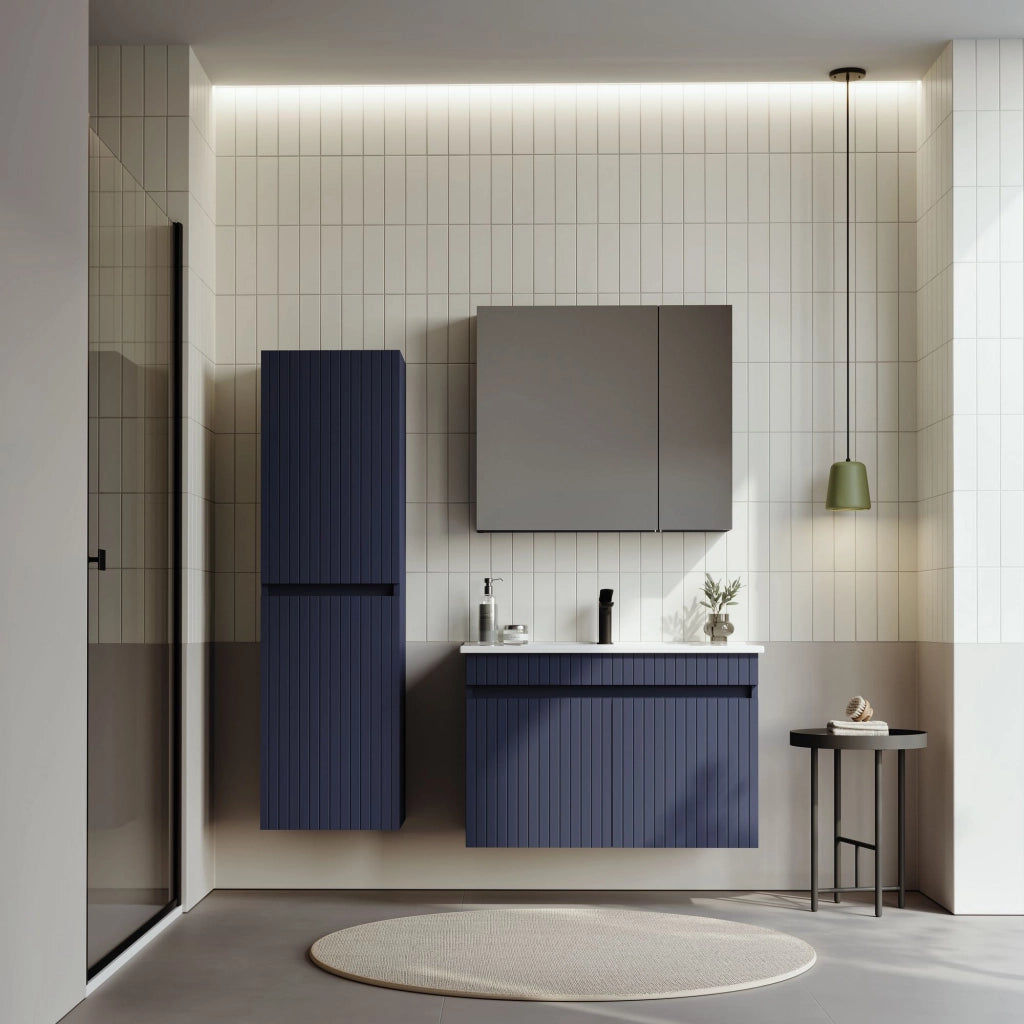 Mobile lavabo "Tivoli 85" - 85 x 45 x 57 cm - Blu navy opaco