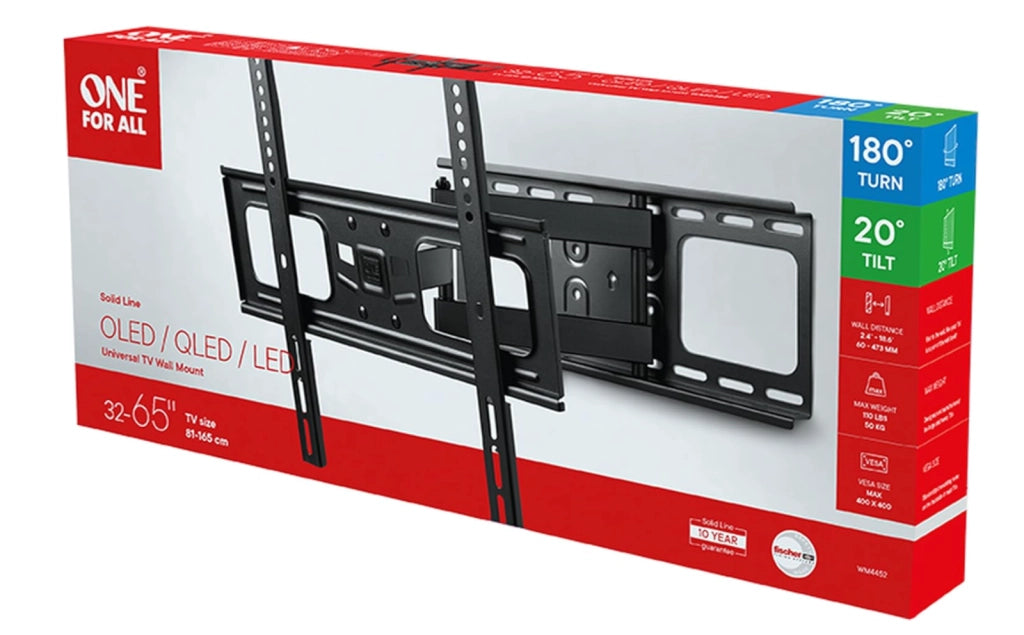 One For All Supporto TV orientabile Solid Turn 180 VESA 400