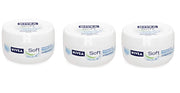 SET 3 NIVEA SOFT CREMA IN BARATTOLO CON OLIO DI JOJOBA E VITAMINA E DA 300 ML