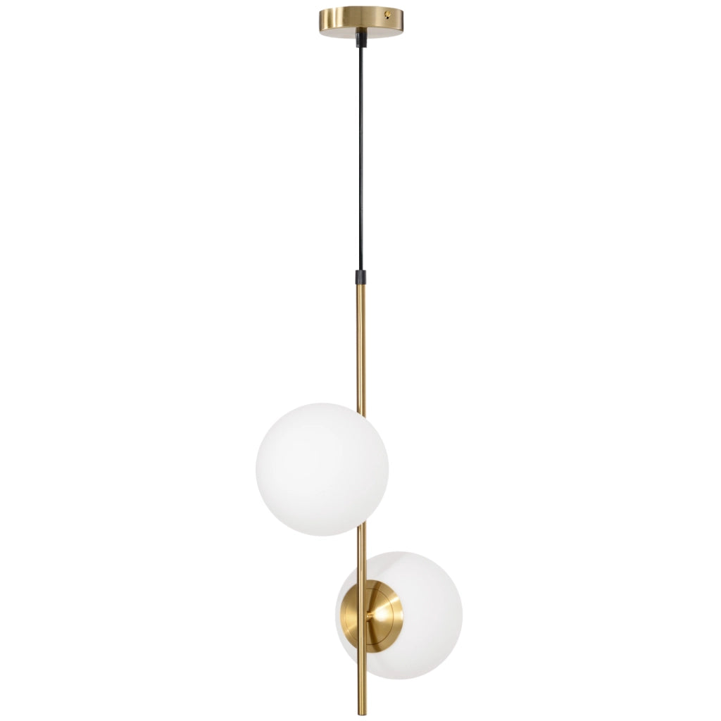 Lampadario a sospensione ¨C zephmum ¨C testa doppia regolabile, colore oro