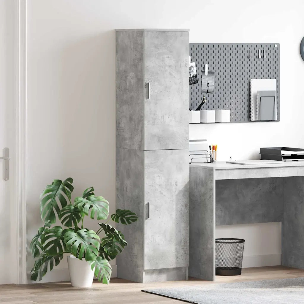 Credenza Grigio cemento 35 x 39 x 168 cm 869333