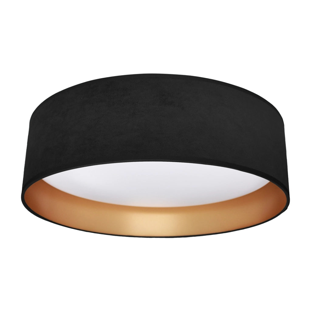 Plafoniera LED Rondo 18W Ø40 nero-oro Milagro ML7070