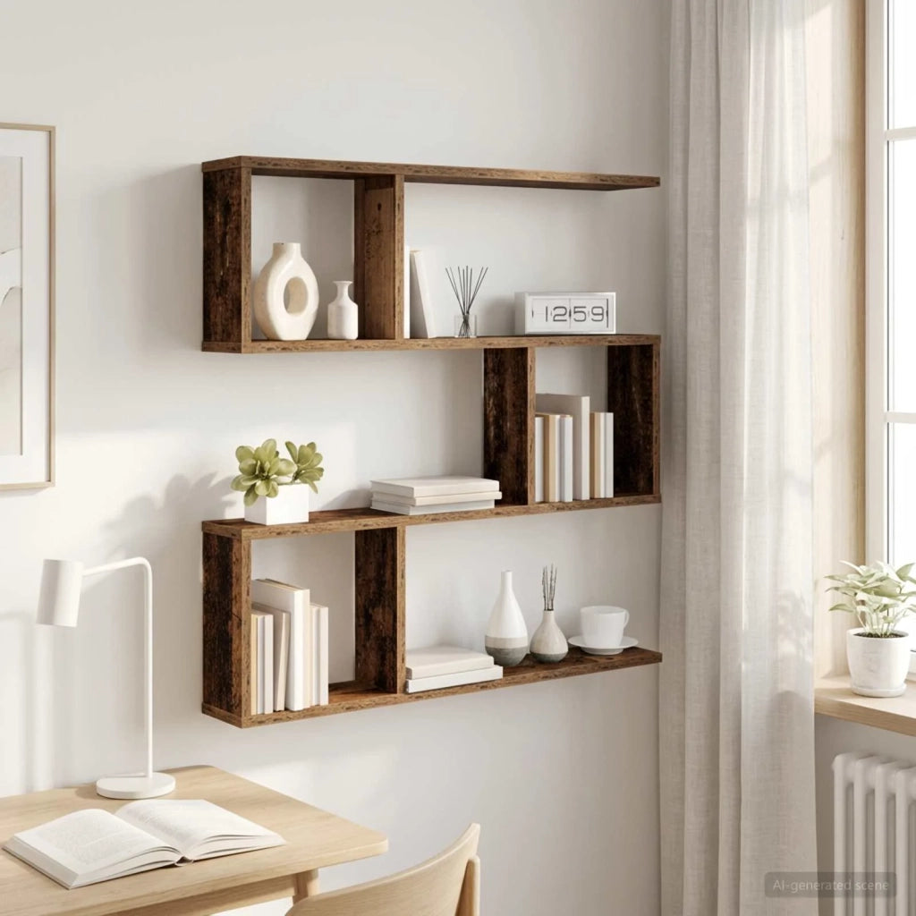 Scaffale da parete Legno antico 80 x 12 x 79,5 cm 8012282