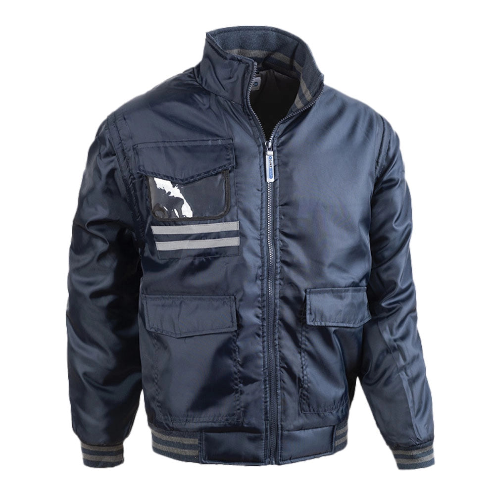 Giubbino quick XXL blu con maniche staccabili