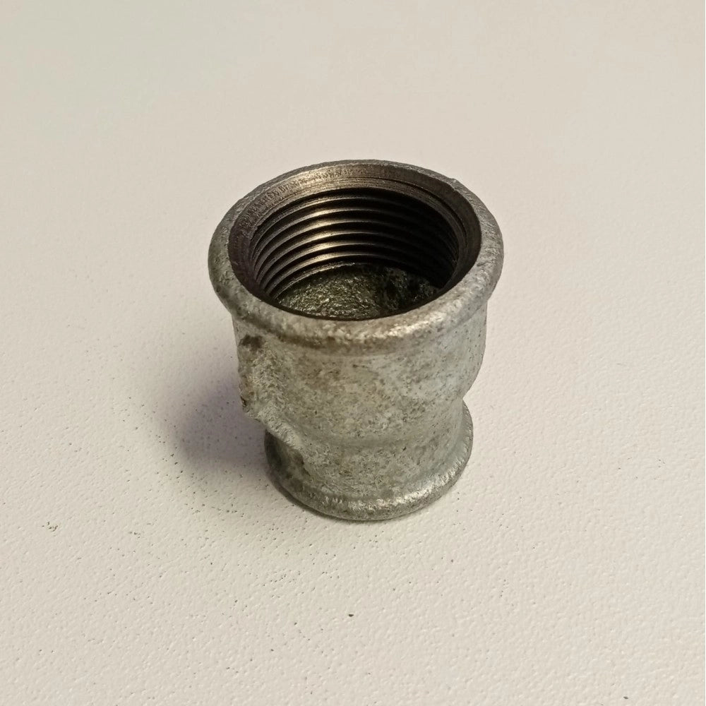 Raccordo ff 1''x3/4'' manicotto giunzione ridotta di ghisa zincata malleabile