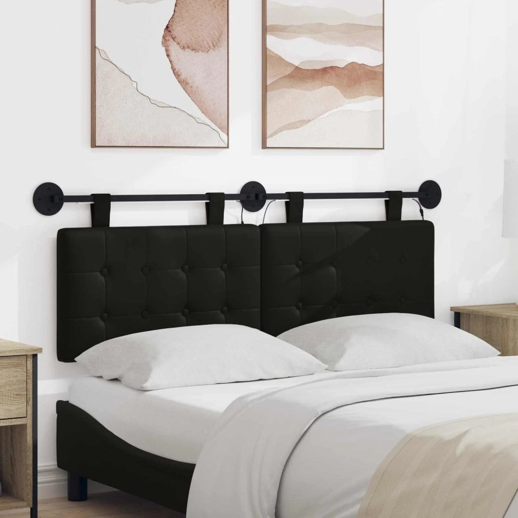 Testiera | Testata sospesa Con luce LED Nero Similpelle
