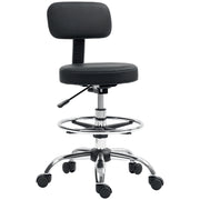 Sedia da Ufficio ¨C Minimal ¨C Nera in Similpelle e Metallo