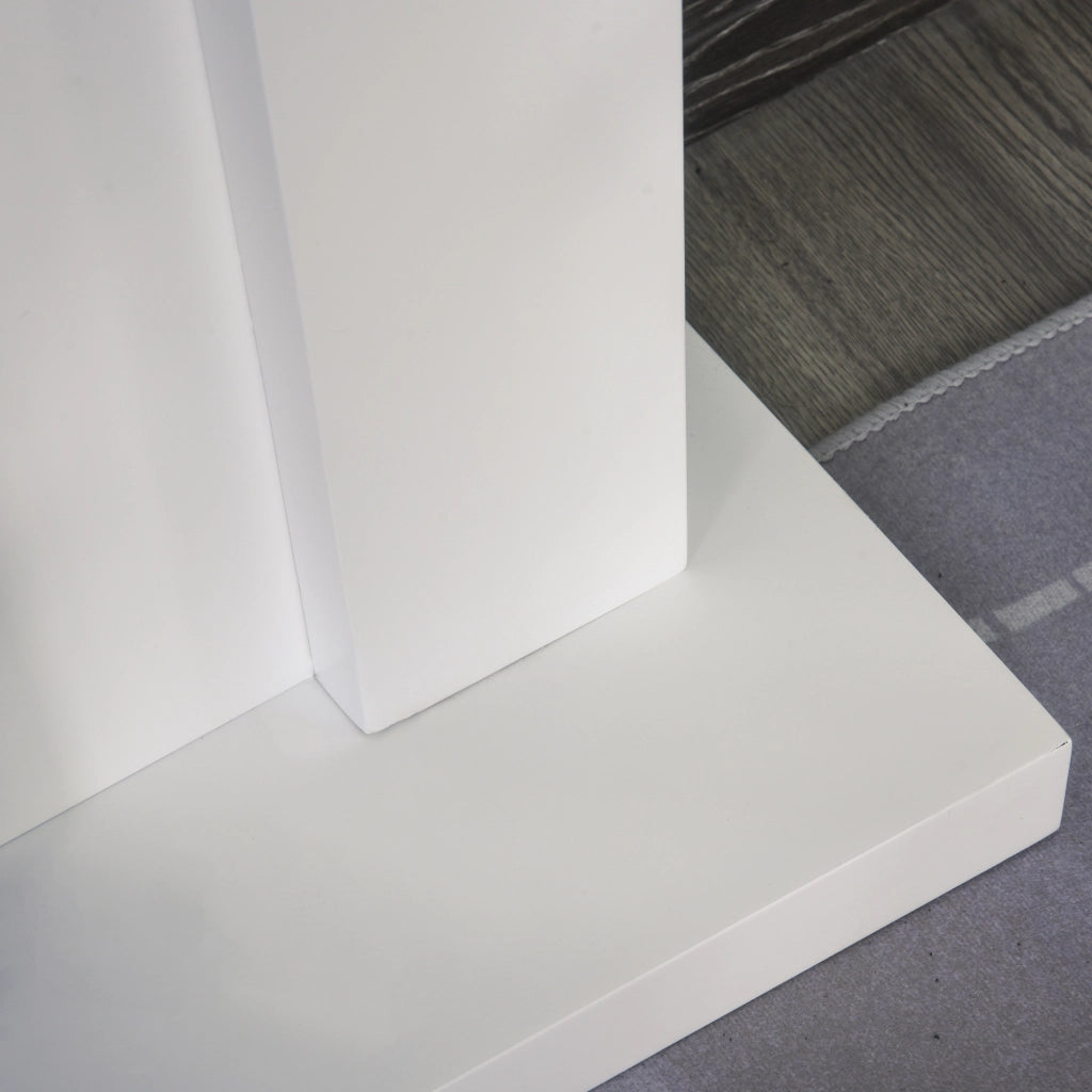Camino Elettrico Decorativo ¨C Xylo ¨C 2 Livelli di Calore con Timer e Fiamma Regolabile 102x30x95cm Bianco