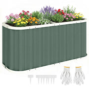 Hochbeet in Metall ¨C zephmum ¨C 136x53x61 cm