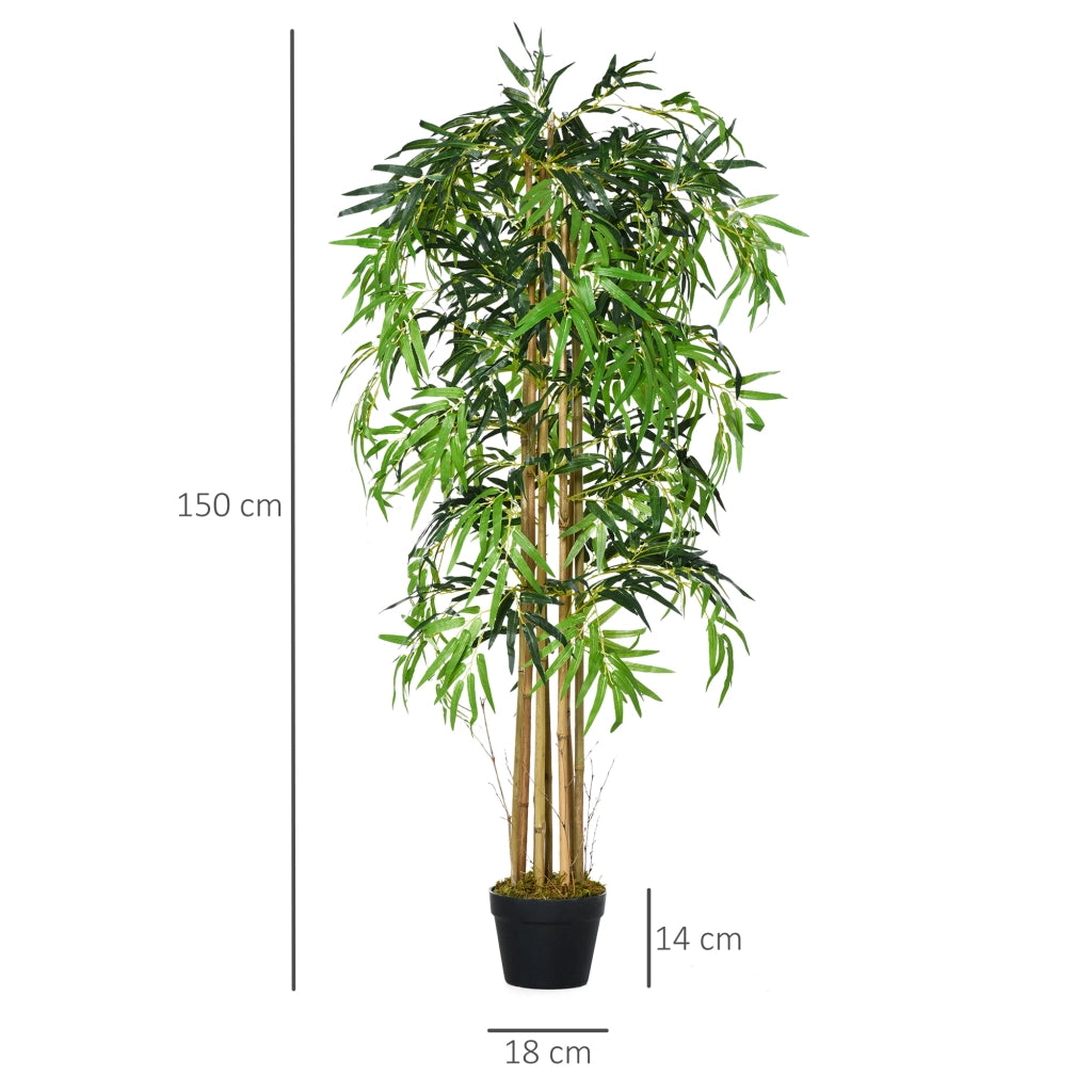 Pianta Artificiale Bamb¨´ con Vaso per Interno ¨C Minimal ¨C ¦µ18x150cm