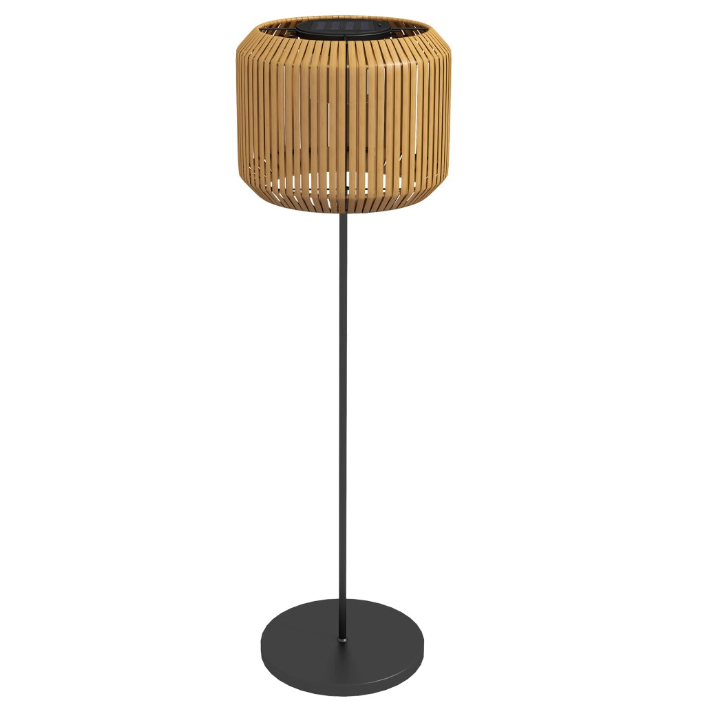 Lampada da Giardino Solare in Rattan ¨C Minimal ¨C Nero 34x130 cm