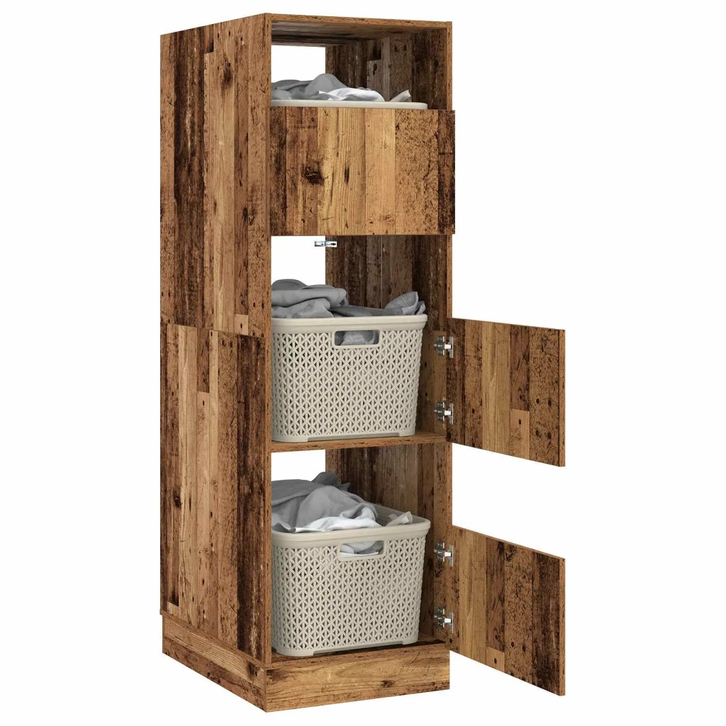 Mobile da lavanderia con porta Legno vecchio 50 x 68 x 162 cm 3422798