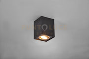 BISCUIT CUBO SPOT ORIENTABILE NERO + ORO L. 9,6 X 9,6CM H. 12,5CM 1 LUCE ATTACCO GU10