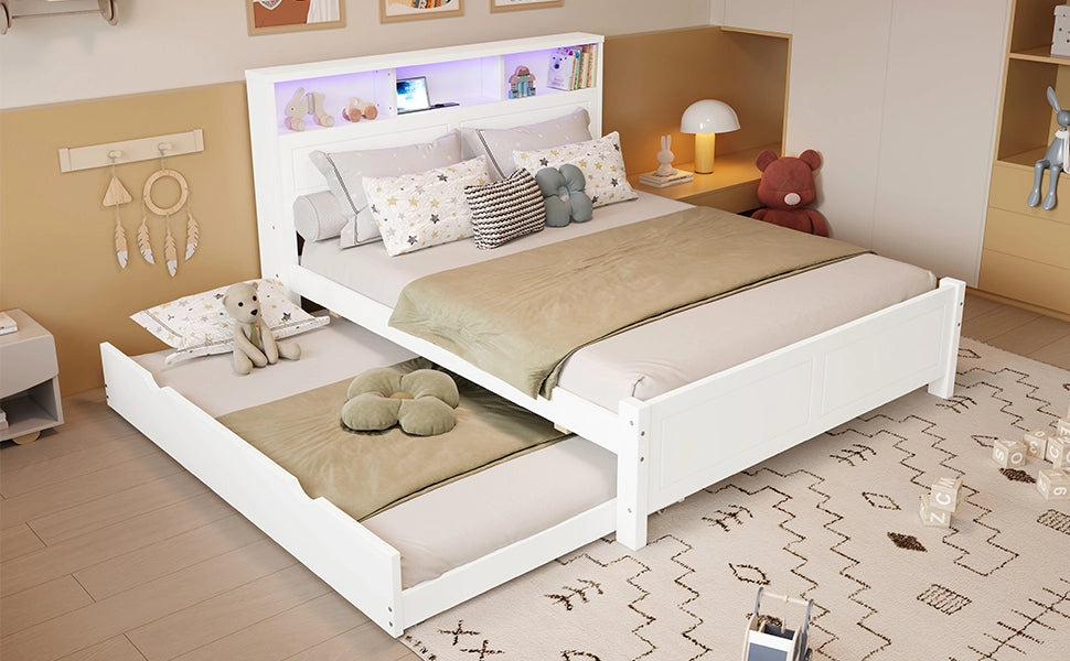 letto matrimoniale massello di pino e mdf bianco 120x200 cm