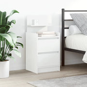 Comodini con 2 Cassetti 2 pz Bianco 38x34x80 cm 861356