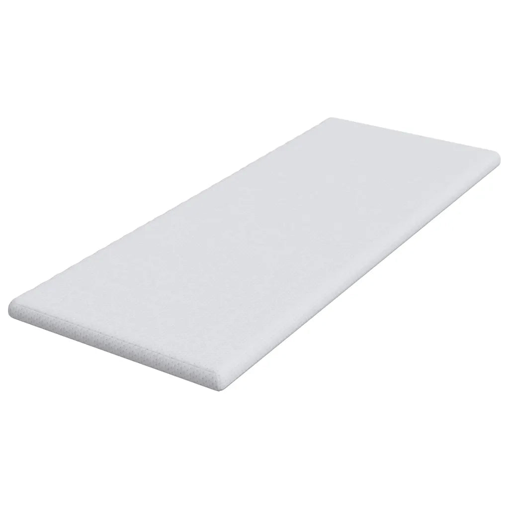 Topper per materasso Bianco 80 x 200 cm Tessuto Jacquard 4106188