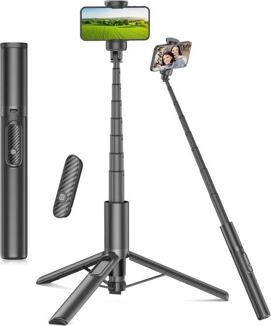 Selfie Stick Leggero con Tripode e Comando a Radio - Orefice Telefonico Girevole 360° per Smartphone