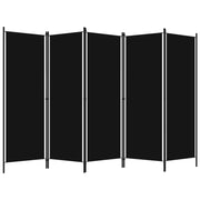 Divisorio Ambienti | Divider per stanze | Paravento a 5 Pannelli Nero 250x180 cm