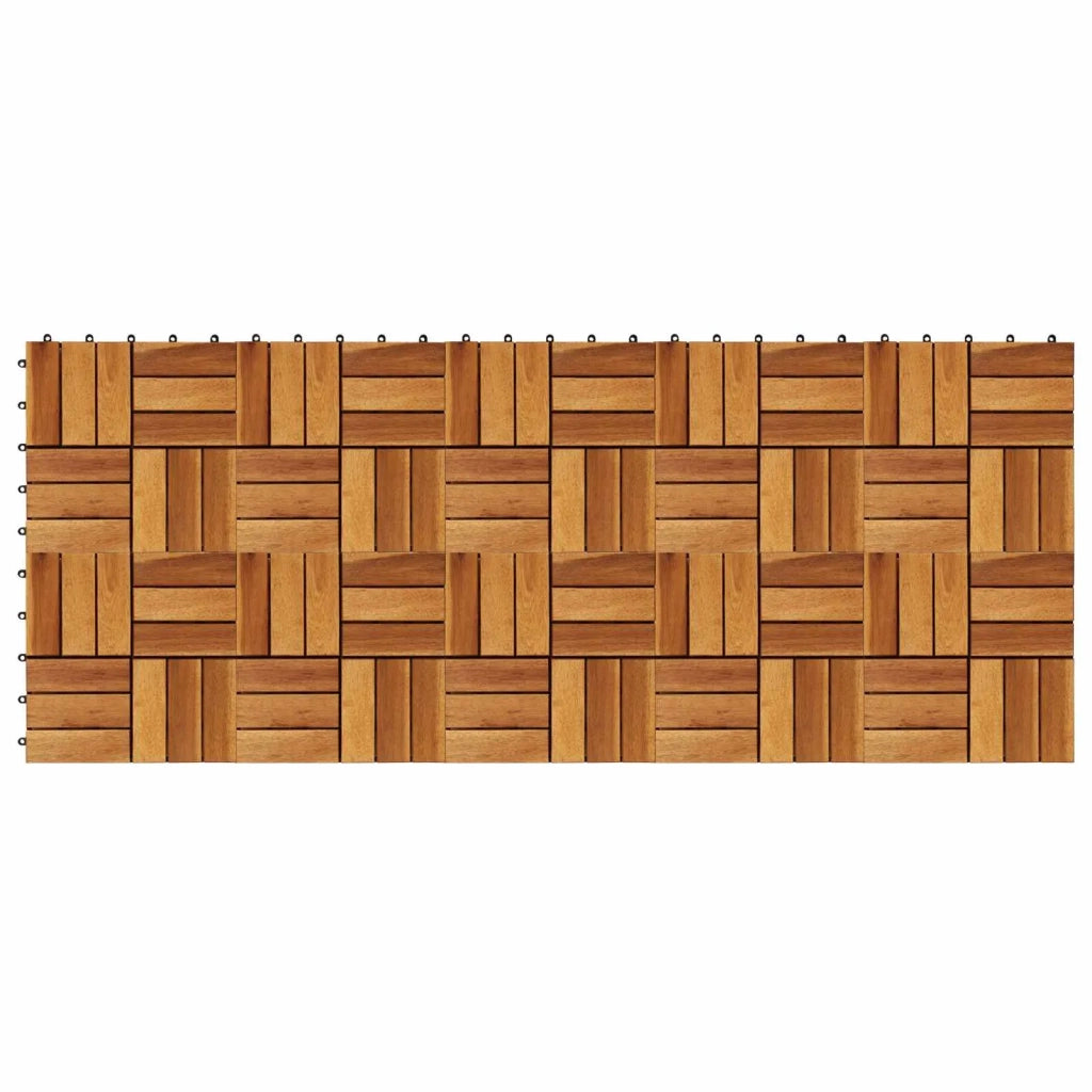 Piastrella per Decking 10 pcs Marrone 30 x 30 cm 42046708