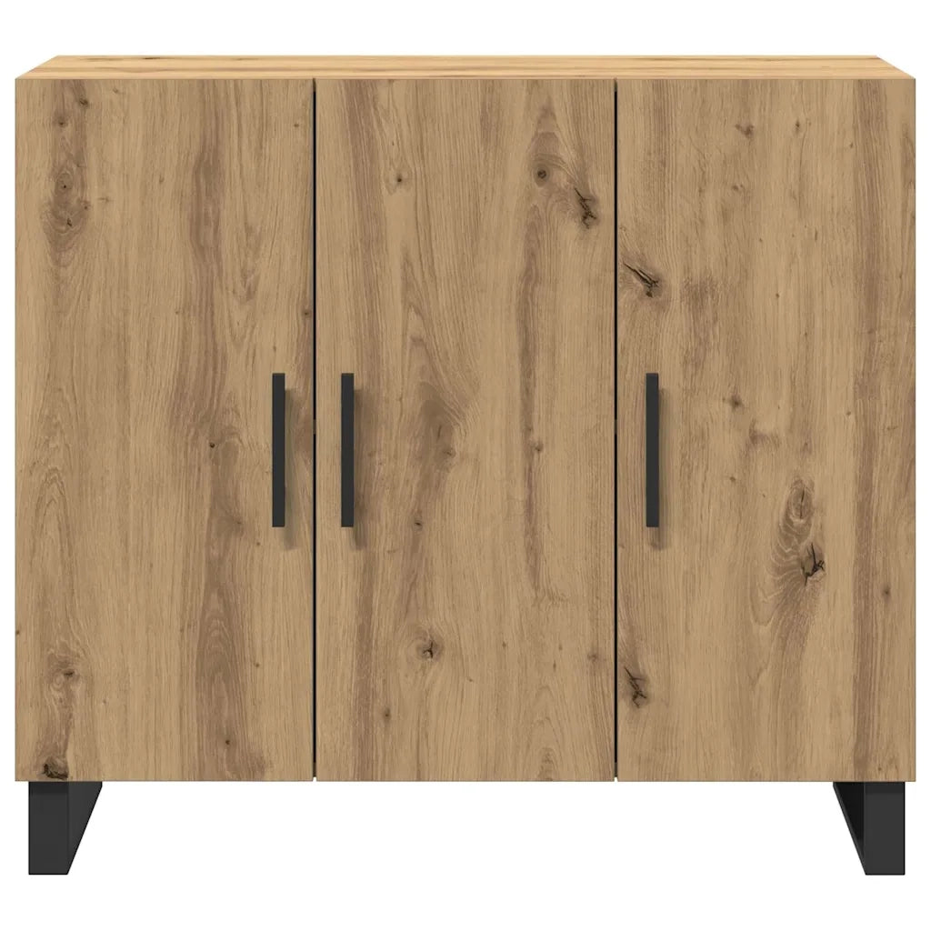 Credenza-Buffet-Armadio da cucina Rovere artigianale 90 x 34 x 80 cm Legno multistrato 622783