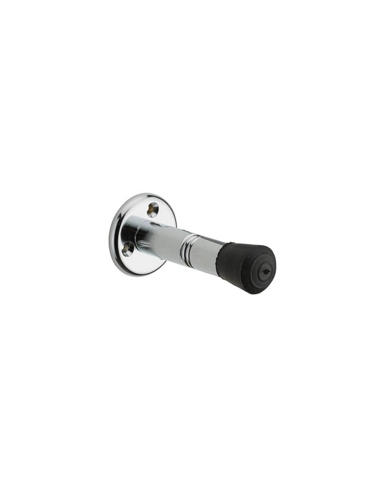 Fermaporta a muro cromato, lunghezza 80 mm – Serrurerie de Picardie