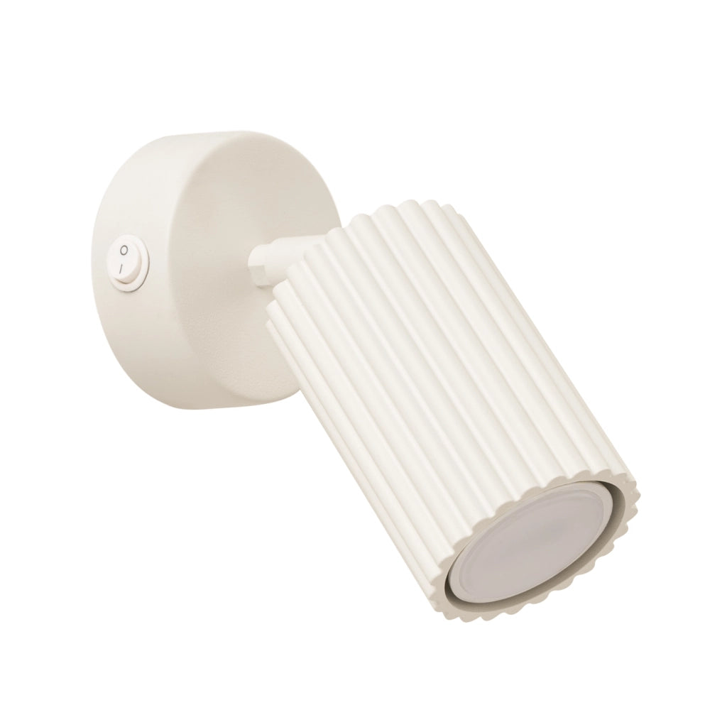 Lampada da parete KARBON beige con interruttore